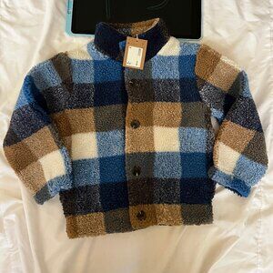 Mini Boden Boys Borg jacket NWT 4-5